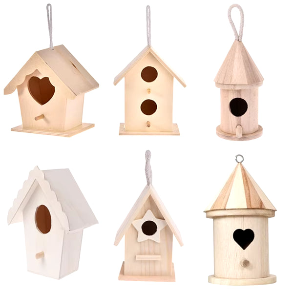 Charming Wooden Hummingbird House 