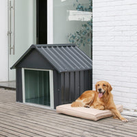 "Spacious Indoor Outdoor Dog House for Medium to Large Dogs - 34 x 38 x 35 Inches"