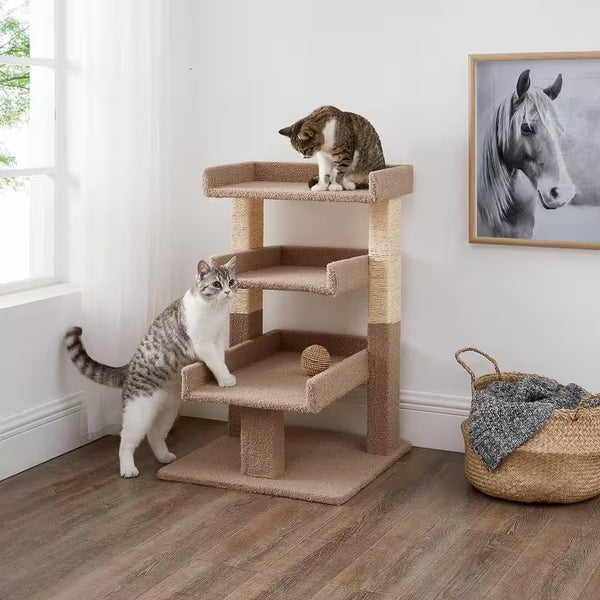 Beige Cat Tree Tower 