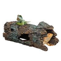 "Jungle Oasis Resin Hide Cave for Reptiles: Perfect for Bearded Dragons, Geckos, and More!"