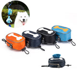 "Portable Dog Poop Bag Dispenser for Convenient Dog Walks"