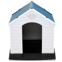 "Modern Plastic Dog House with Ventilation and Secure Fastening"