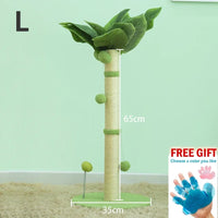 "Cactus Cat Scratching Post with Sisal Rope and Teaser Ball for Kittens and Cats"