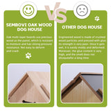 "Cozy Indoor Dog House with Breathable Door for Small to Medium Dogs"