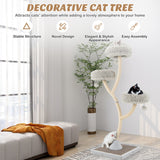 Deluxe 70-Inch Cat Tree Tower - 4 Levels of Fun with 3 Perches and Interactive Dangling Balls