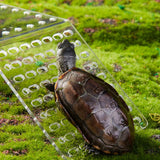 "Floating Turtle Basking Platform with Ladder - Perfect Habitat for Reptiles and Fish Tanks"