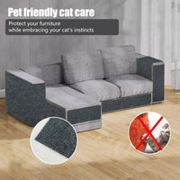 Professional Title: "Self-Adhesive Cat Scratching Mat Carpet with Trimmable Post for Furniture Protection"