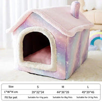 Arctic Velvet Premium Luxury Cat House Bed