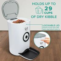 Ultimate 29.5 Cup Anti-Skid Automatic Dog & Cat Feeder for Hassle-Free Feeding