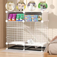 Spacious Indoor Rabbit Cage with Large Pull-Out Drawer