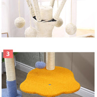 Multi-Level Cat Tree Scratcher Tower with Condo, Furniture, and Climbing Toy