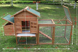 "Spacious 12 Sq. Ft. Chicken Coop & Run Combo for 3 Chickens - Zebediah"