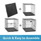 Extra Large 48" Single-Door Folding Dog Crate with Divider - Perfect for Your Pup!