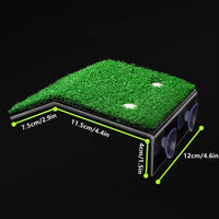 "Grassy Turtle Basking Platform - Perfect for Small Reptiles and Frogs (Medium)"