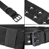 Tactical Heavy Duty Nylon Large Dog Collar with Metal Buckle - 2" Wide