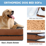 Premium Orthopedic Dog Bed for Small Dogs - Luxurious Supportive Foam Sofa 