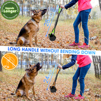 "Portable Long-Handled Pooper Scooper for Dogs - Easy Cleanup on Any Surface"