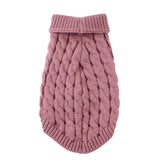 Turtleneck Cable Knit Dog Sweater - Cozy Autumn/Winter Pet Outfit