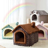 Arctic Velvet Premium Luxury Cat House Bed