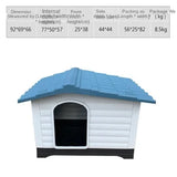 Plastic Warm Kennel Rainproof Outdoor Medium and Large Dog House Golden Retriever Dog Cage Dog House Sun Protection Dog Supplie