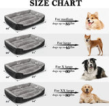 Rectangle Washable Dog Bed for Large and Medium Dogs, Comfortable and Breathable