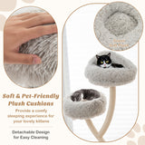 Deluxe 70-Inch Cat Tree Tower - 4 Levels of Fun with 3 Perches and Interactive Dangling Balls