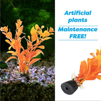 Professional Product Title: 
"Lifelike Plastic Aquarium Decorations Set - 20 Pack, Small to Large"