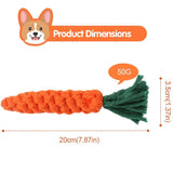 5 Pieces Dog Chewable Toys For Cleaner Teeth, Safe Durable Teething Chewing Braided Toys        