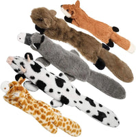 "Durable Squeaky Dog Toys: Double Layered Fabric, No Stuffing, Perfect for Small to Large Dogs"