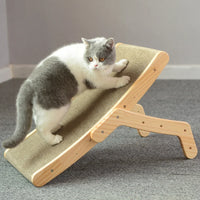 Wooden Frame Cat Scratcher Board with 3-in-1 Design for Cats