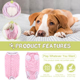 Cute Pink Polka Dot Dog Diapers – Stylish Sanitary Pants for Male & Female Dogs + Surgical Recovery Suits - Size Large