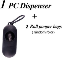 "Portable Dog Poop Bag Set - Black"