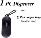 "Portable Dog Poop Bag Set - Black"