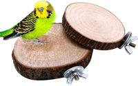 Wooden Birdcage Perches Set for Parrots and Small Pets