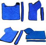 Quick Dry Microfiber Pet Bathrobe - Ultra Absorbent Dog & Cat Towel, 