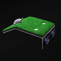 "Grassy Turtle Basking Platform - Perfect for Small Reptiles and Frogs (Medium)"