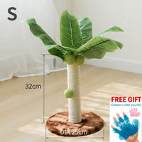 "Cactus Cat Scratching Post with Sisal Rope and Teaser Ball for Kittens and Cats"