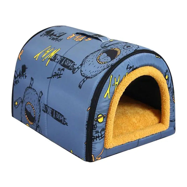 "Cozy Waterproof Pet House: The Perfect Warm Nest for Cats, Dogs, and Puppies!"