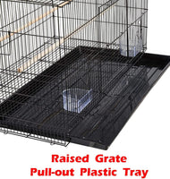 Lot of 6 Aviary Breeding Bird Finch Parakeet Finch Flight Cage 24" X 16" X 16"H (Black)