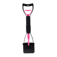 "Ultimate Pink Poop Picker: Large, Non-Breakable Scooper for Easy Outdoor Dog Walking"