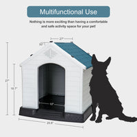 "Cozy Water-Resistant Dog House for Small to Medium Outdoor Pets"