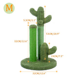 23" Cactus Cat Scratching Posts                       Medium Sisal Cat Scratcher,Green