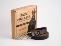 Premium Brown Leather Dog Training Leash - 6 Foot X 3/4" for Medium to Large Dogs - Durable Latigo Leather Lead for Walking & Training Puppies