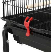 Deluxe 64-Inch Open Top Bird Cage with Rolling Stand   