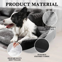 Rectangle Washable Dog Bed for Large and Medium Dogs, Comfortable and Breathable