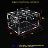 "Crystal Clear Luxury Hamster Villa Cage with Single Layer Foundation"