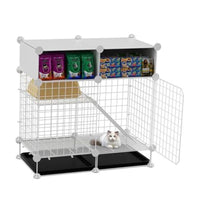 Spacious Indoor Rabbit Cage with Large Pull-Out Drawer