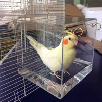 Deluxe Adjustable Hanging Bird Bath Cage 