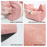 Ultimate Waterproof Dog Car Seat Cover - Cozy Dog Bedding for Travel & Home Use