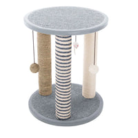  3-Post Cat Scratching Tower by Keefe PETMAKER – Keep Your Cat Happy and Your Furniture Scratch-Free!